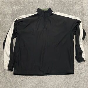 EC Callaway Long Sleeve 1/4 Zip Golf Pullover - Black / Tan - Size L
